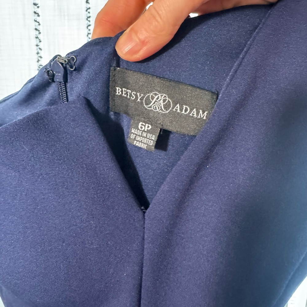 Betsy & Adam Deep Blue Dress